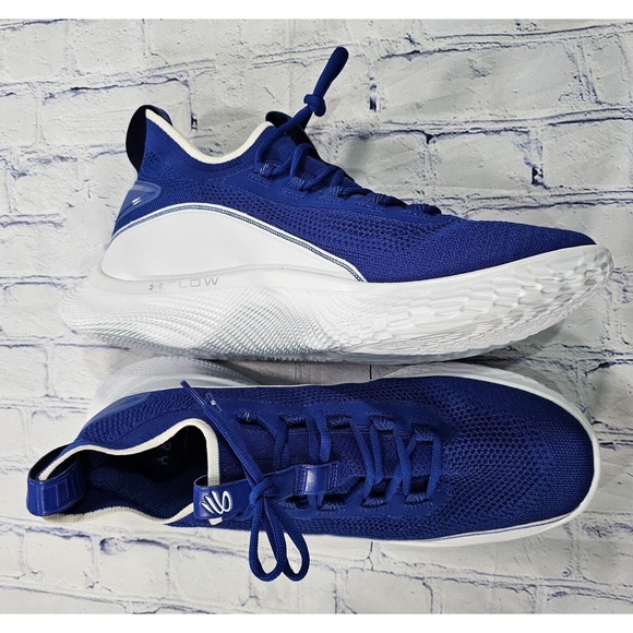 Under Armour Curry 8 Flow Like Water Basketball Shoe Blue 3023085-402 MENS SZ 16
